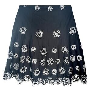 Y2k Notations Embroidered BOHO Skirt